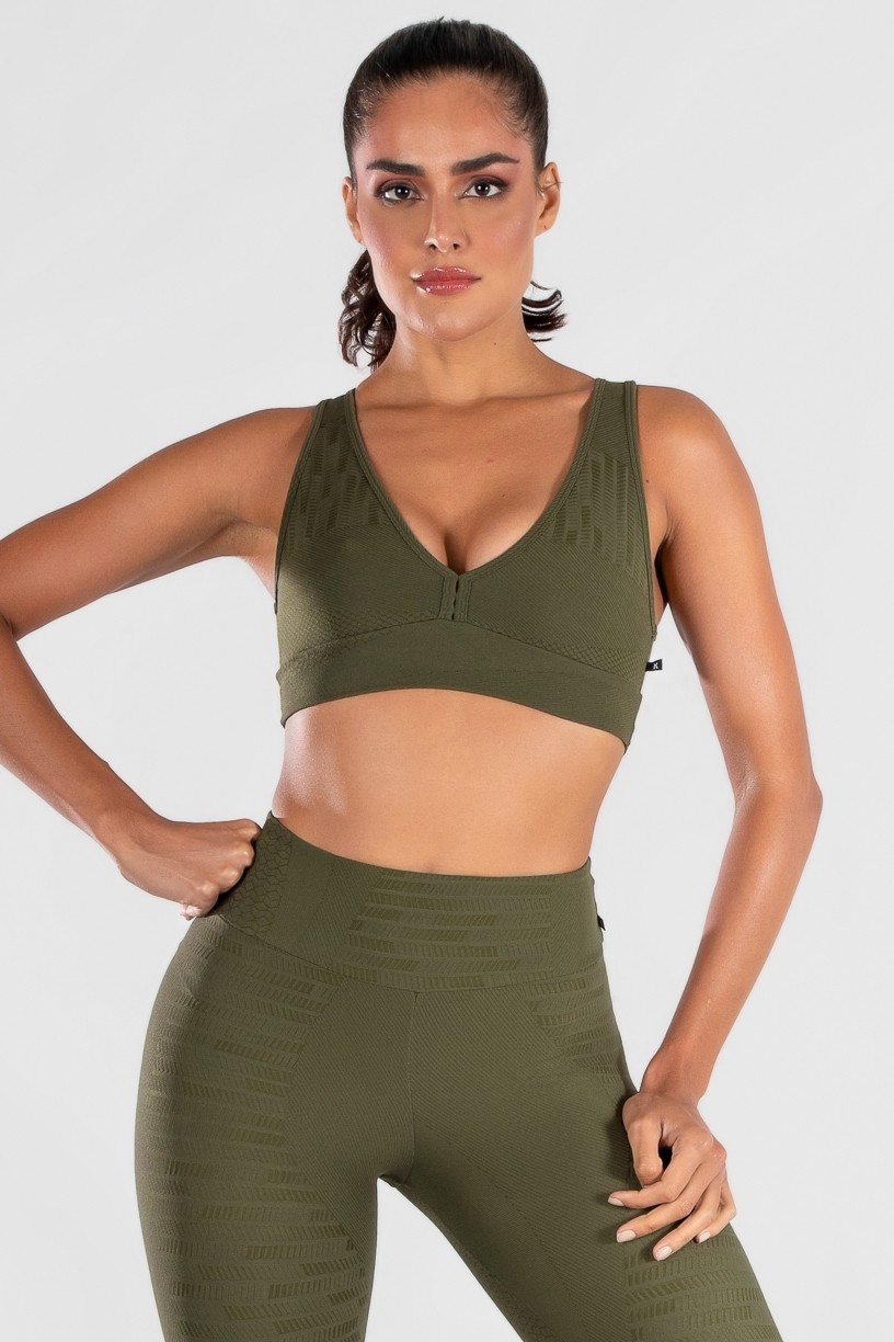 Top Três Travetes (Verde Militar) | Ref: K3070-B