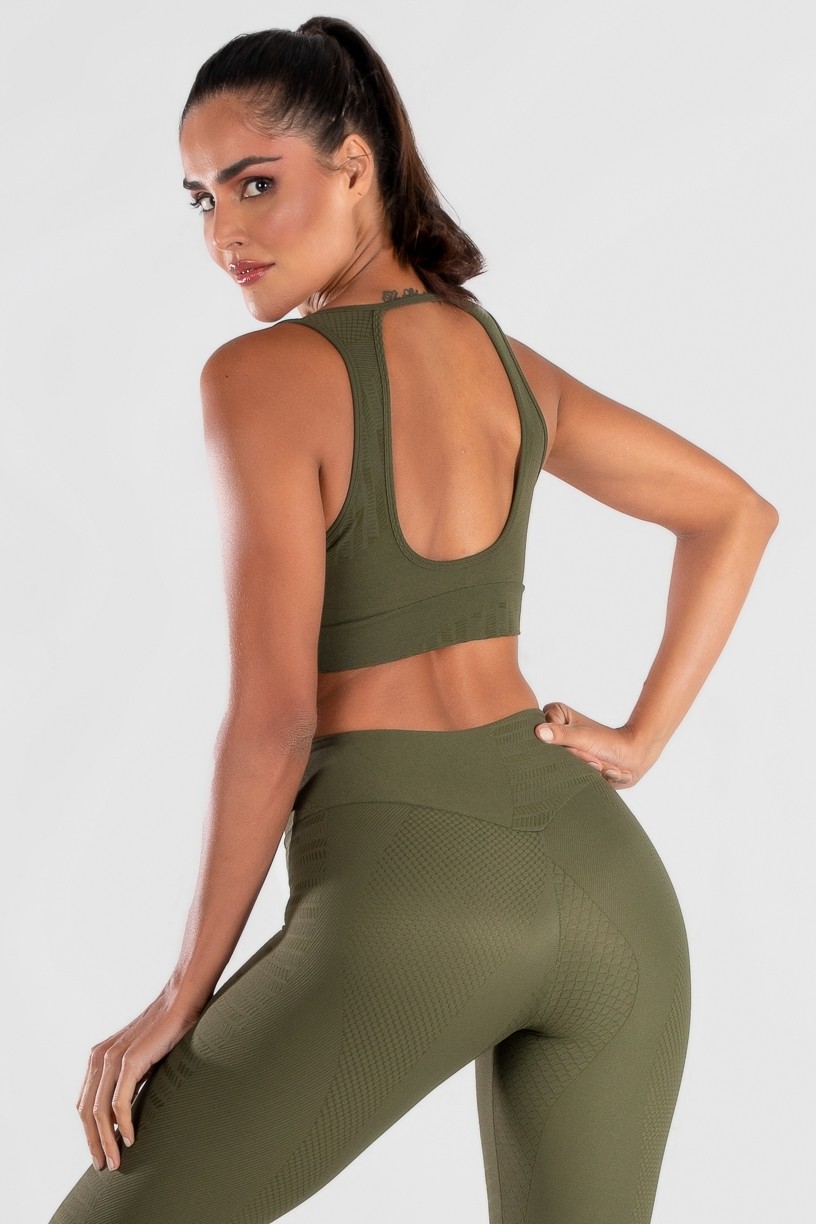 Top Três Travetes (Verde Militar) | Ref: K3070-B