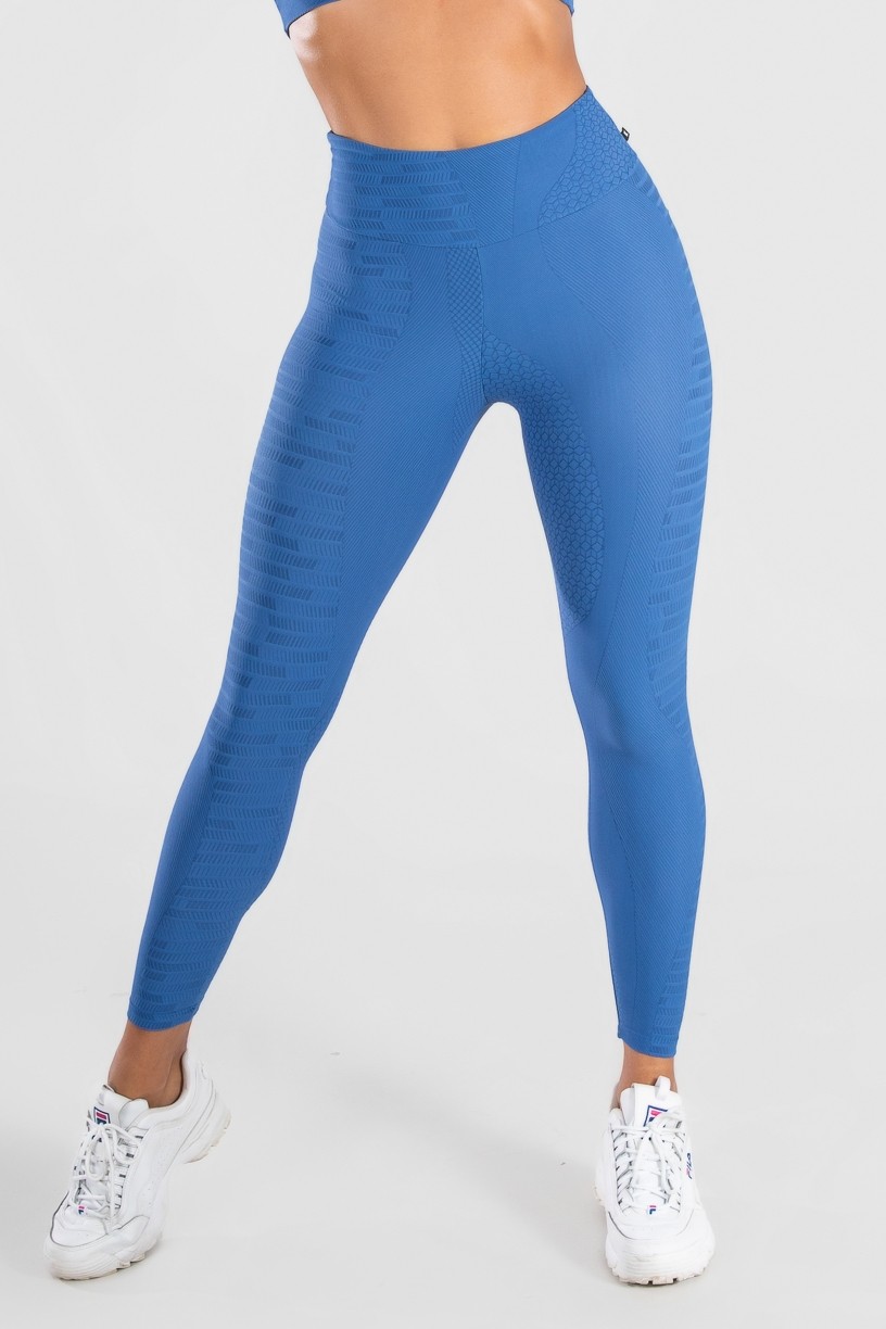 Calça Legging Levanta Bumbum Cós com Bico (Azul) | Ref: K3071-C