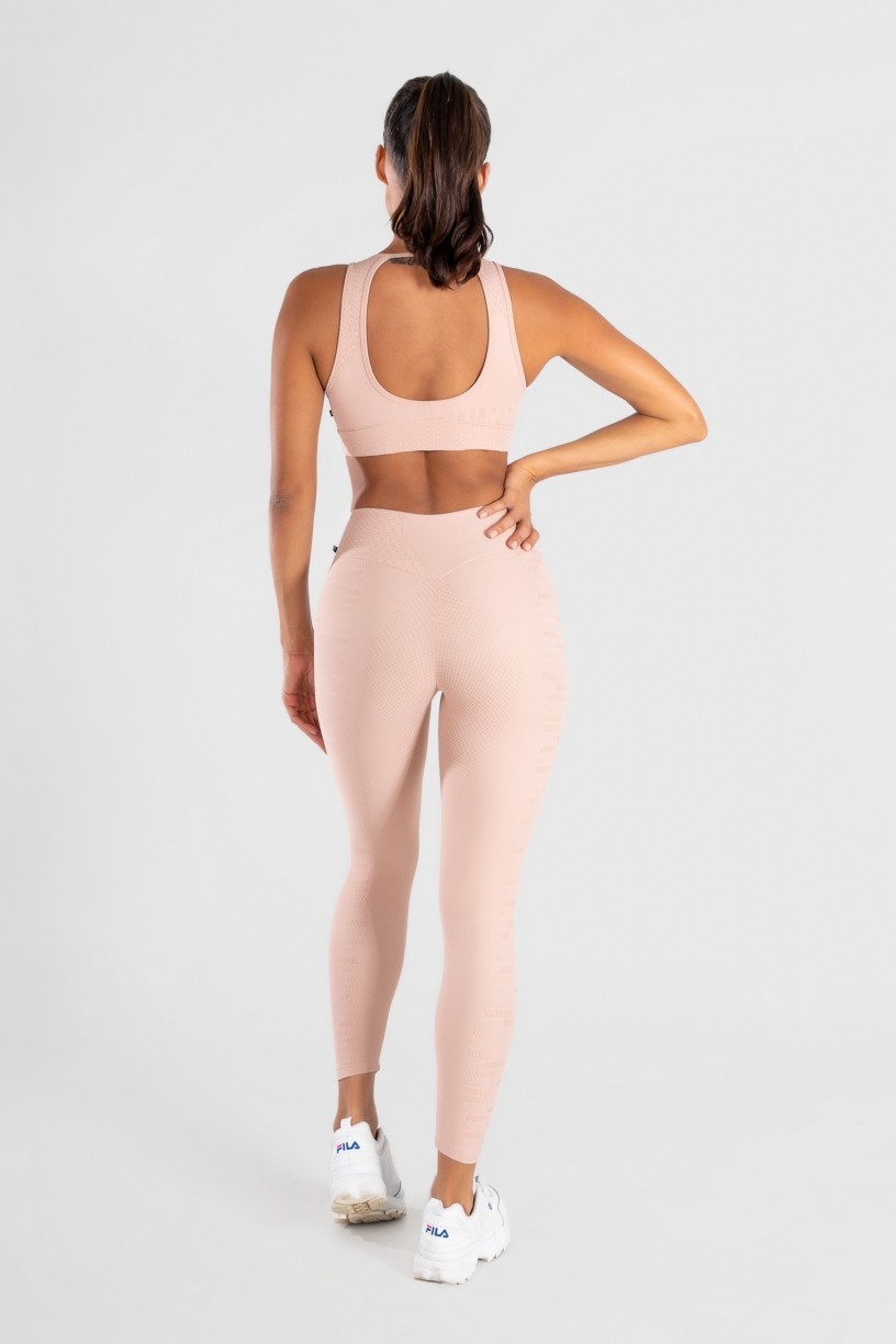 Calça Legging Levanta Bumbum Cós com Bico (Rosa) | Ref: K3071-D