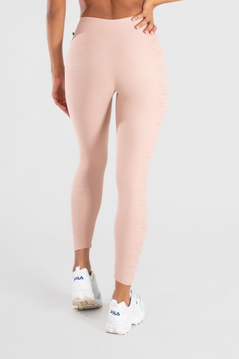 Calça Legging Levanta Bumbum Cós com Bico (Rosa) | Ref: K3071-D