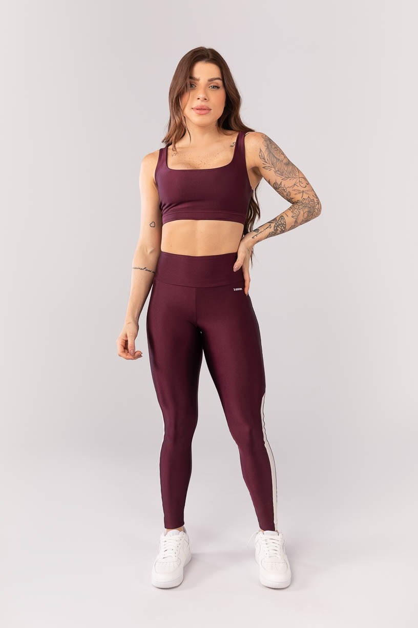 K4092-A_Calca_Legging_com_Faixa_Lateral_Vinho__Off_White__Ref_K4092-A