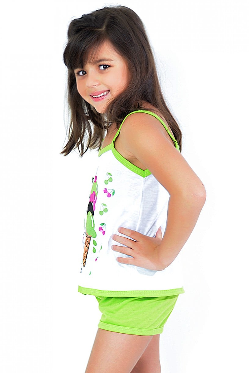 Babydoll Infantil 035 (Verde) | Ref: CEZ-PA035-001