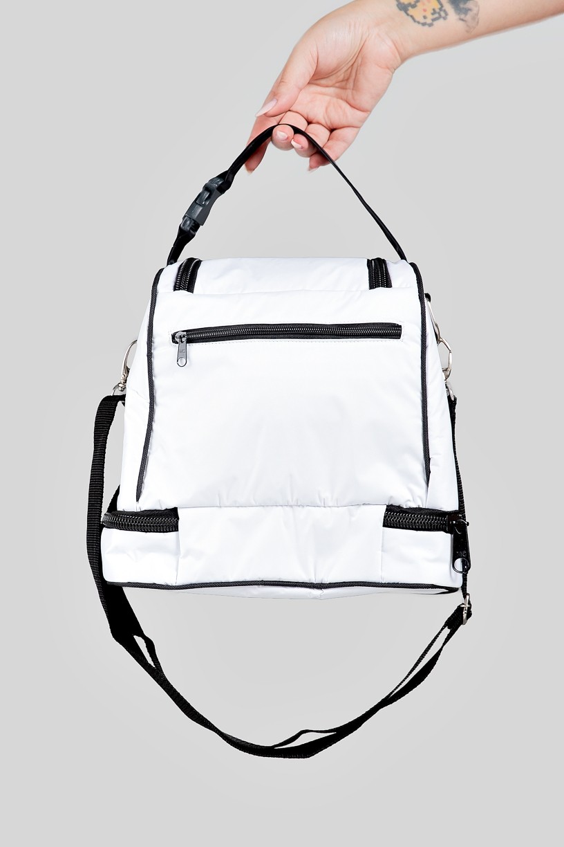 Lancheira Térmica com Silk (Branco / Preto) | Ref: K3201-B
