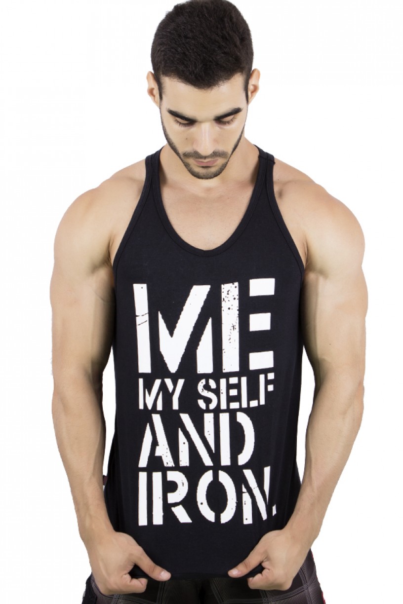 Camiseta Regata (Me My Self And Iron) | Ref: KS-F523