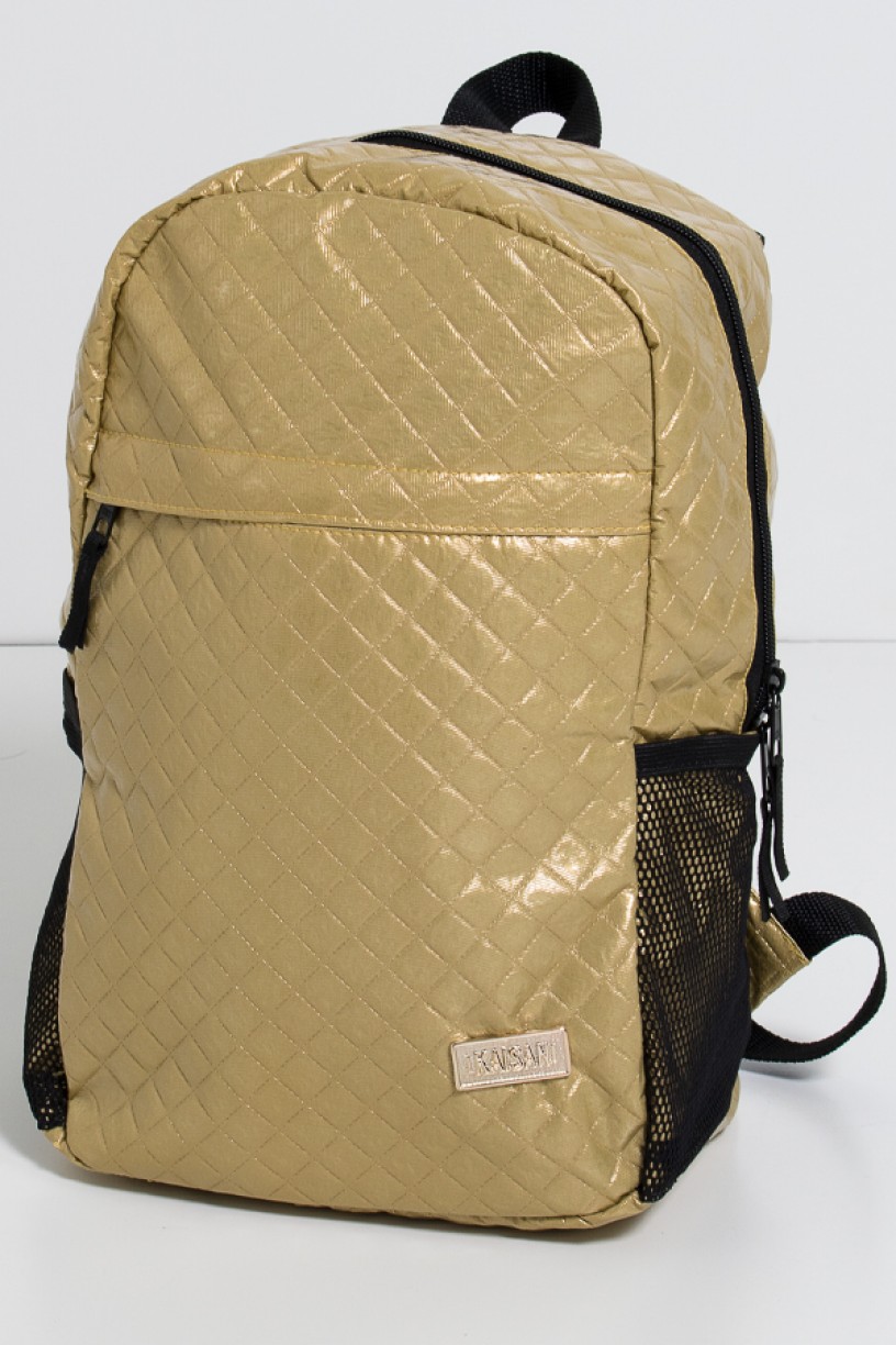 Mochila Matelassê (Dourado) | Ref: KS-MF12-004