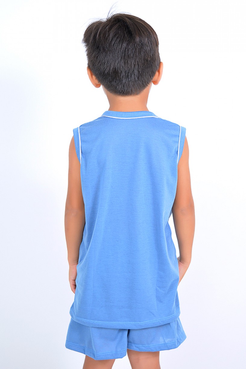 Pijama infantil mas. Regata 142 (Azul) | Ref: CEZ-PA142-002