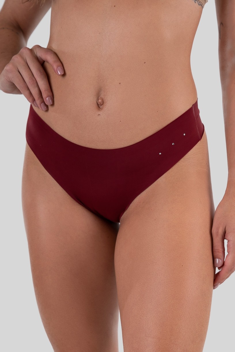 Tanga Fio Sem Costura (Vinho) | Ref: P03-3-E