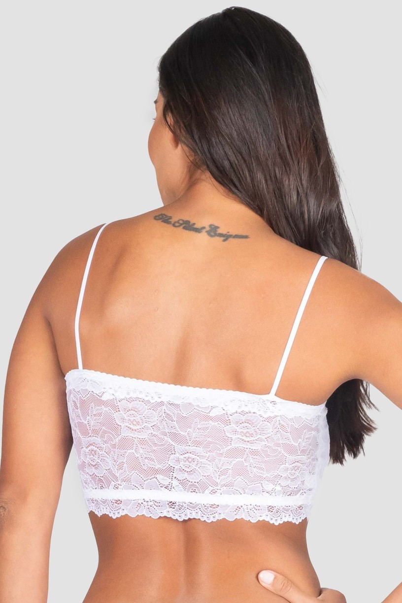 Cropped Lingerie de Renda (Branco) | Ref: P04-2-B