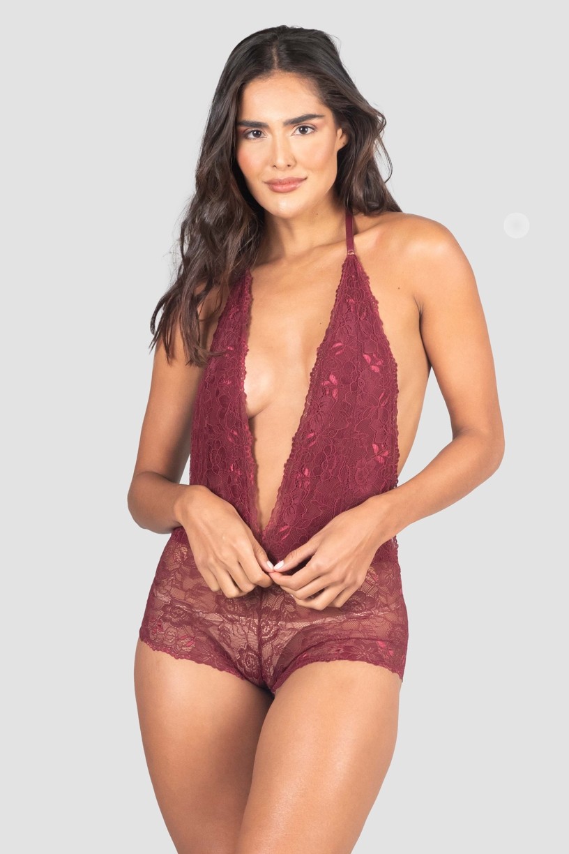 Body Lingerie Tailandês (Vinho) | Ref: P04-4-D