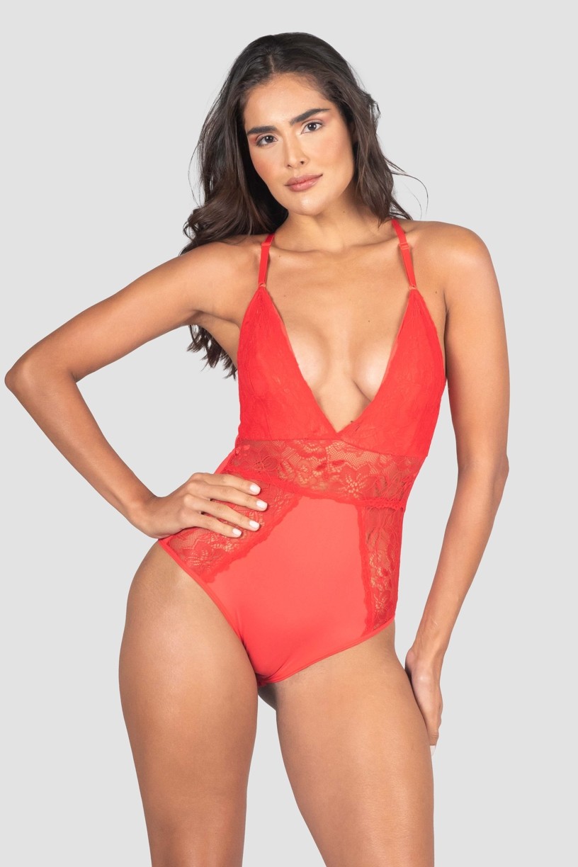 Body Lingerie Vera (Vermelho) | Ref: P04-5-C