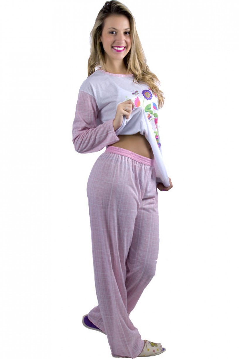 Pijama Quadriculado Feminino