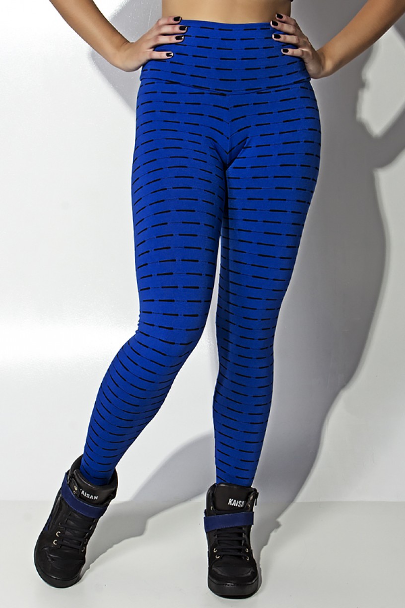 Calça Legging Mini Mesh (Azul Royal) | Ref: KS-F115-007