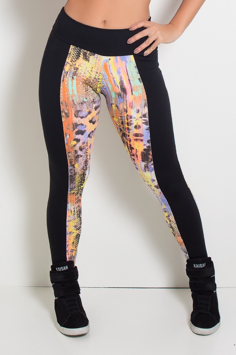 Calça Estampada com Bolso Traseiro Liso | Ref: KS-F695