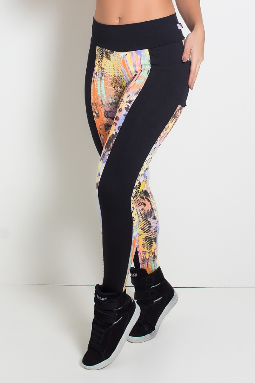 Calça Estampada com Bolso Traseiro Liso | Ref: KS-F695