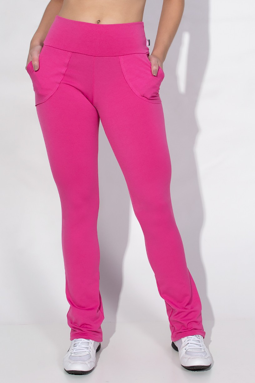 Calça Legging Bailarina Cores Lisas (Rosa) | Ref: KS-F145-005 