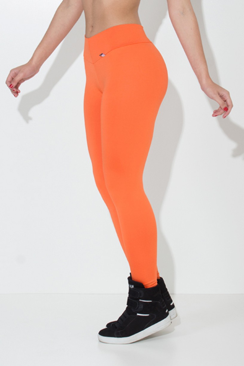 Calça Amanda com Cós em V (Laranja) | Ref: KS-F712-003