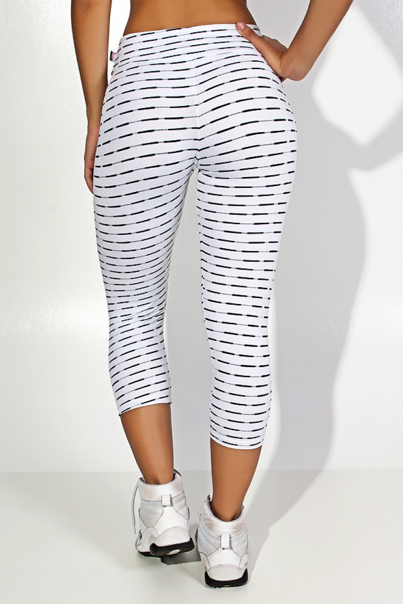Calça Corsário Mini Mesh (Branco)