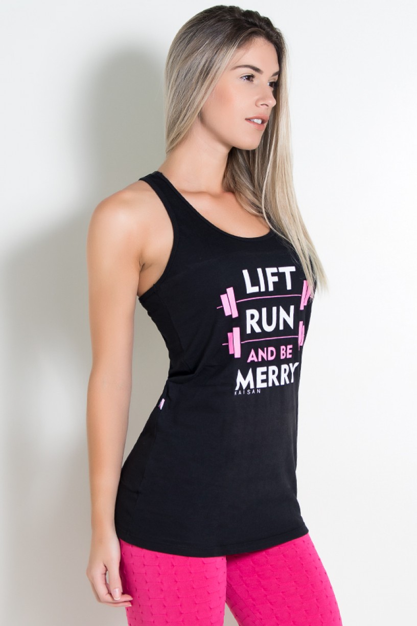 Sobrelegging Renata de Malha Nadador (Lift Run and be Merry) (Preto) | Ref: KS-R71-001