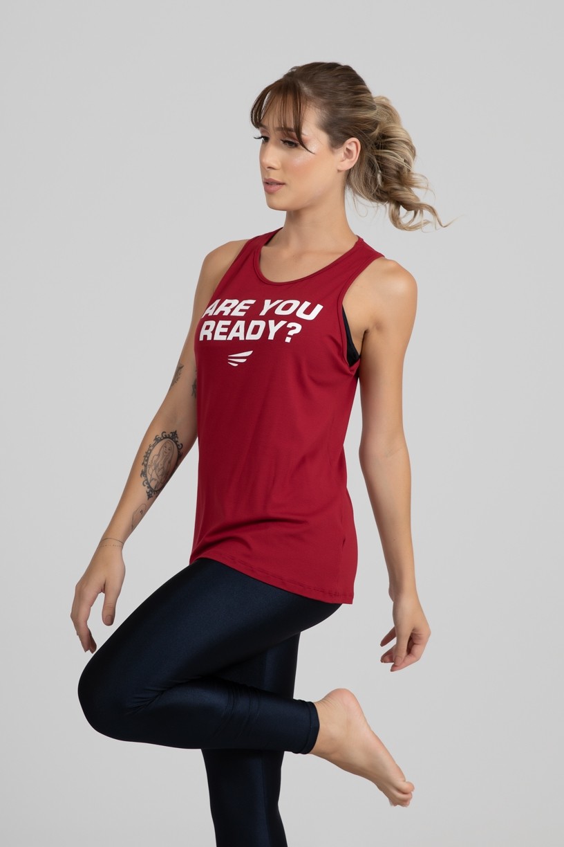 Regata Viscolycra com Silk Are You Ready (Vinho) | Ref: GO395-D