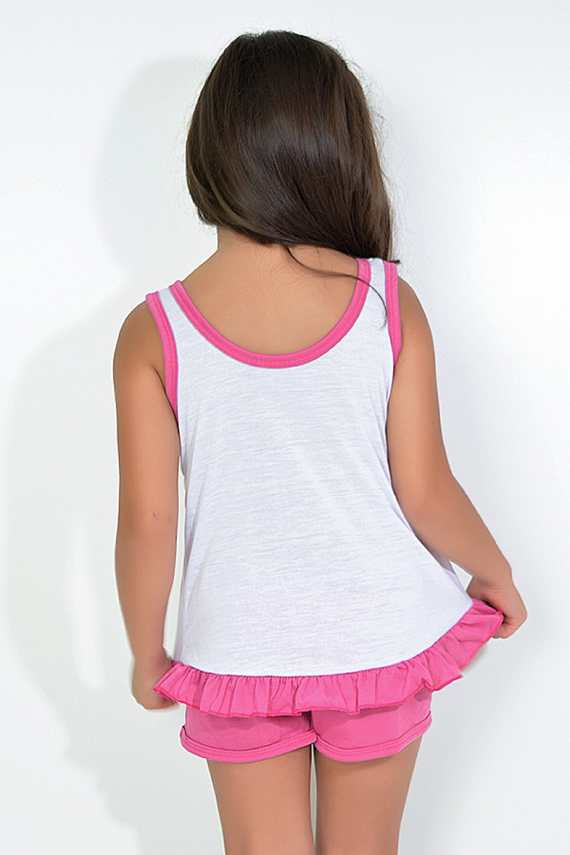 Babydoll Infantil 059 (Pink com ursinho)