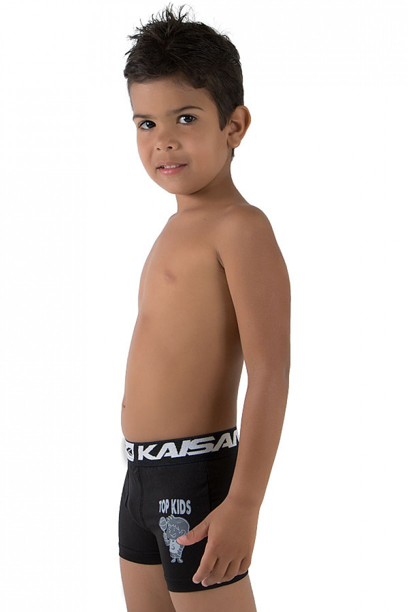Kit com 3 Cuecas Boxer Silkada Infantil (498) | Ref: CEZ-CF498-001