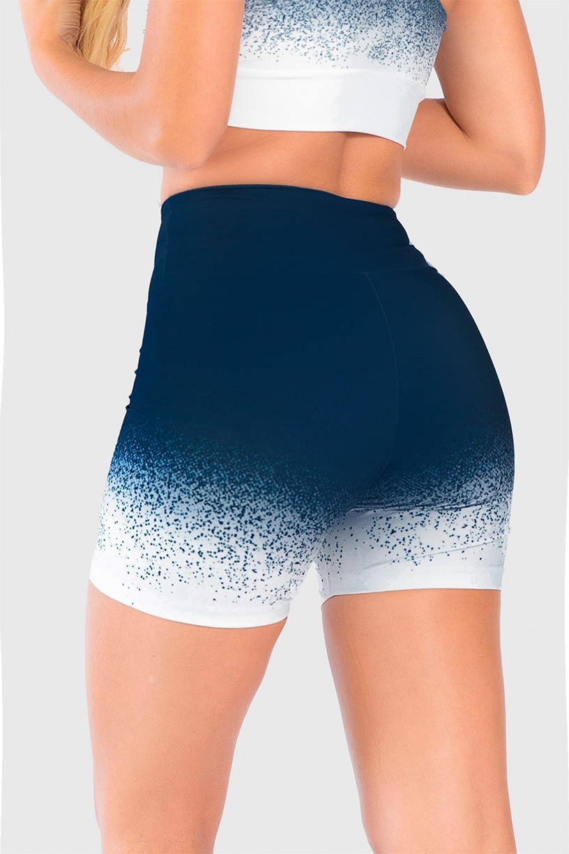 Short Fitness Meia Perna Estampa Digital Snow Flakes | Ref: GO255