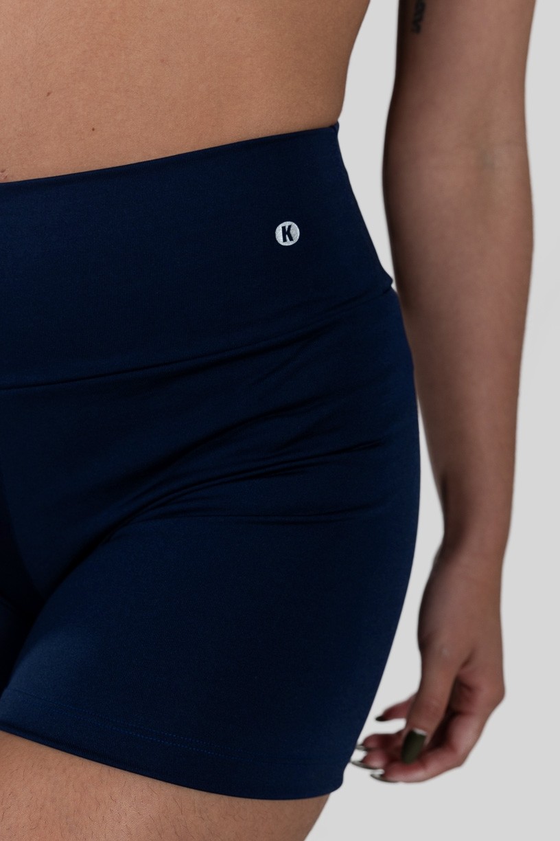 Short Básico de Poliéster (Azul Marinho) | Ref: K3177-D