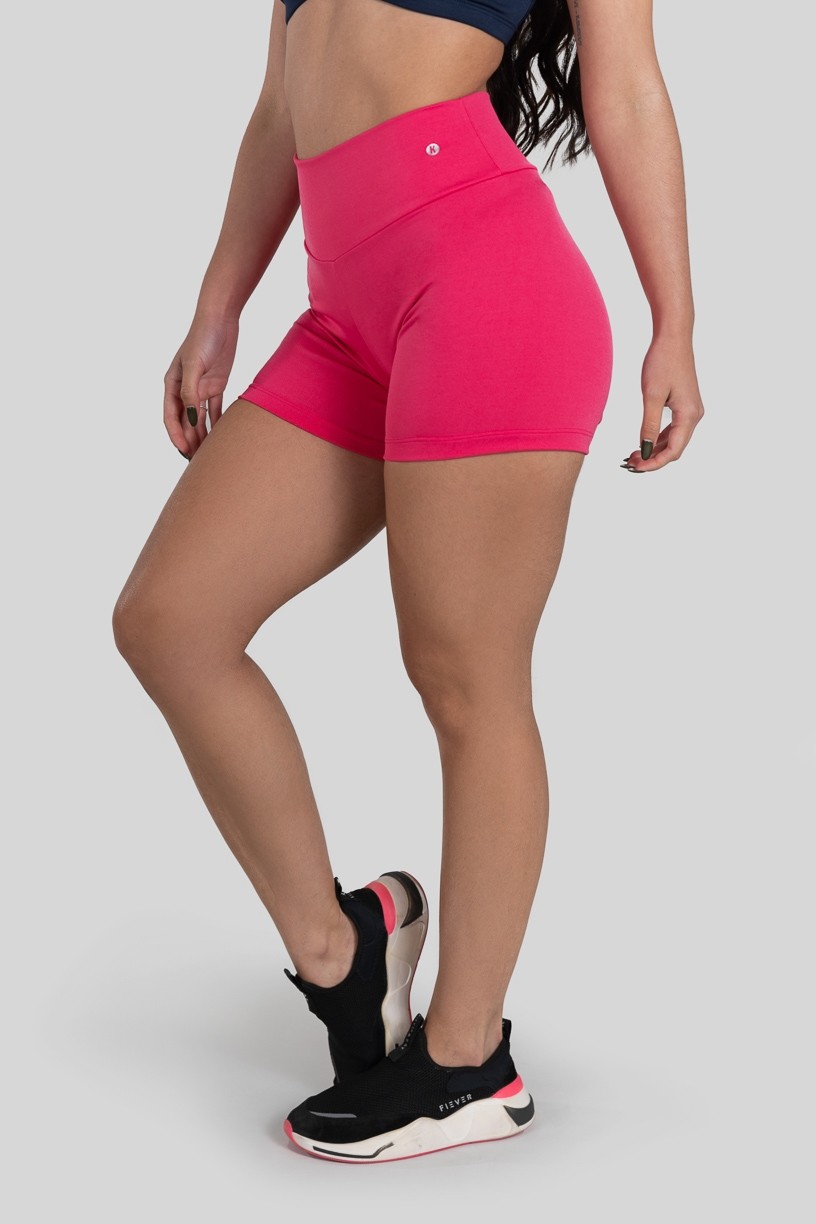Short Básico de Poliéster (Rosa Pink) | Ref: K3177-C
