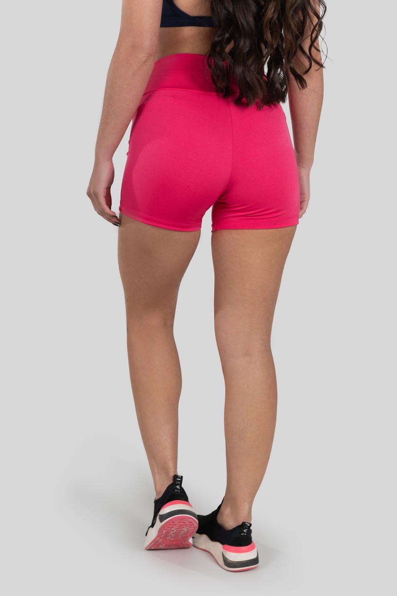 Short Básico de Poliéster (Rosa Pink) | Ref: K3177-C