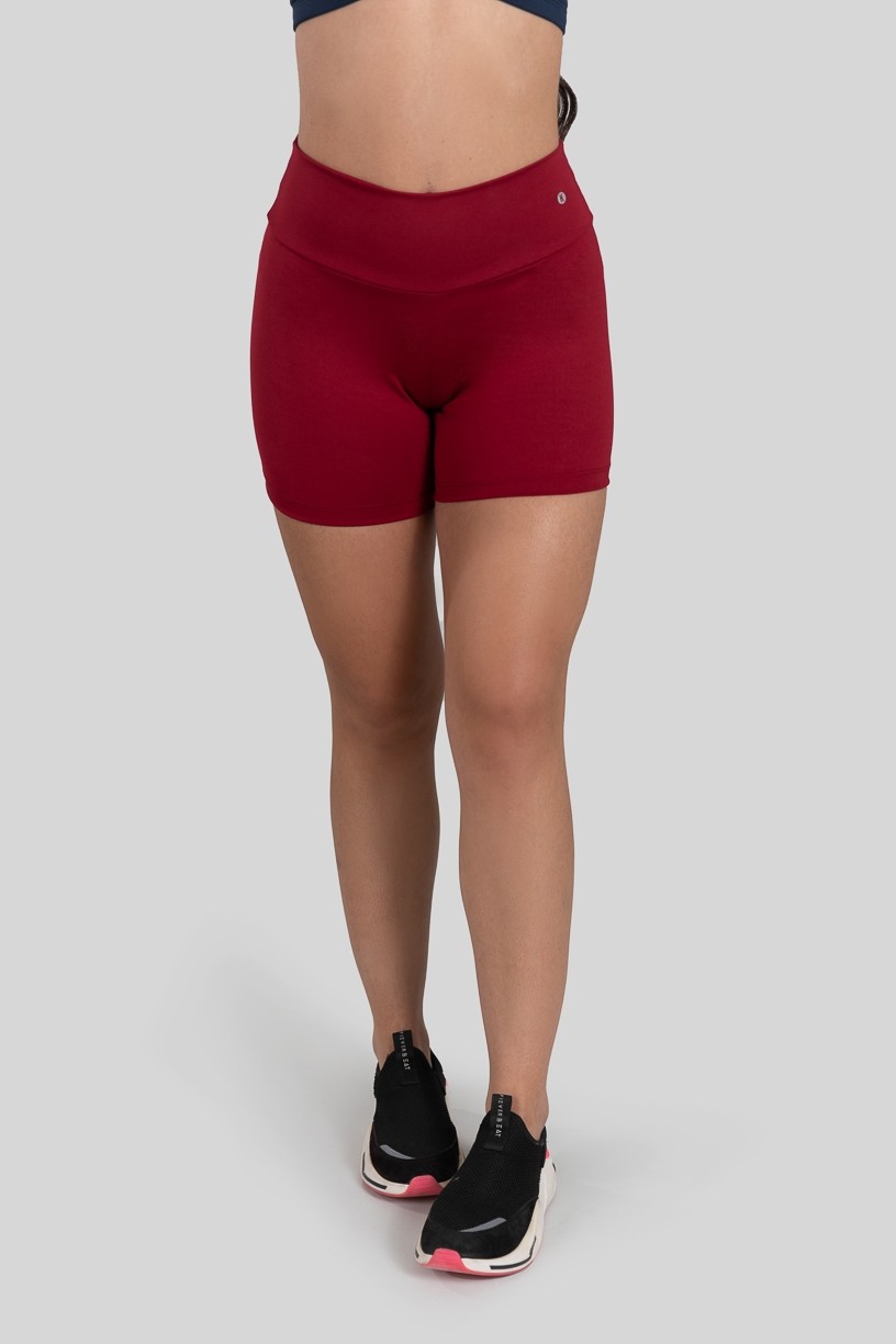 Short Básico de Poliéster (Vinho) | Ref: K3177-E