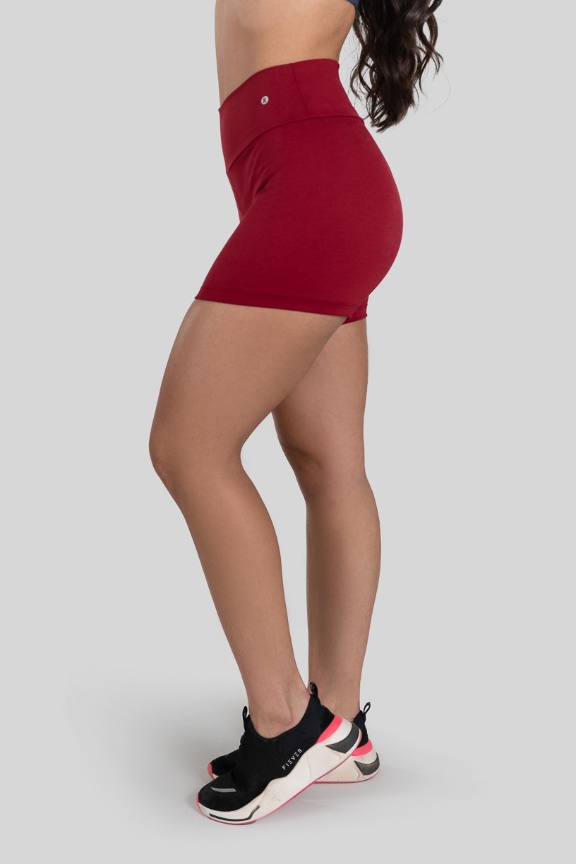 Short Básico de Poliéster (Vinho) | Ref: K3177-E