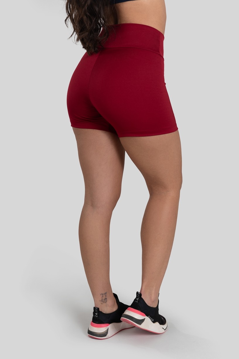 Short Básico de Poliéster (Vinho) | Ref: K3177-E