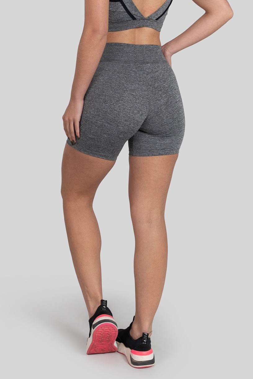 Short com Chapado (Cinza / Preto) | Ref: K3142-A