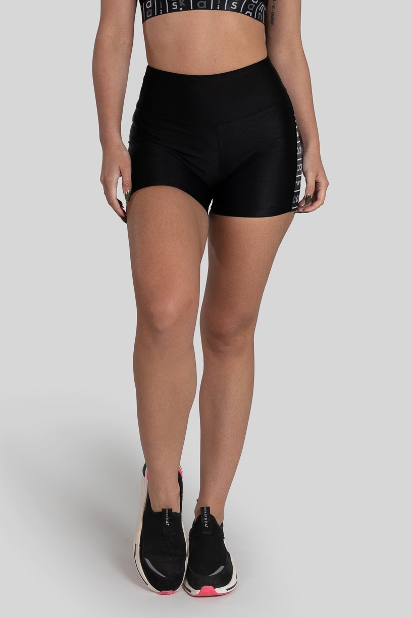 Short com Elástico (Preto) | Ref: K3160-C