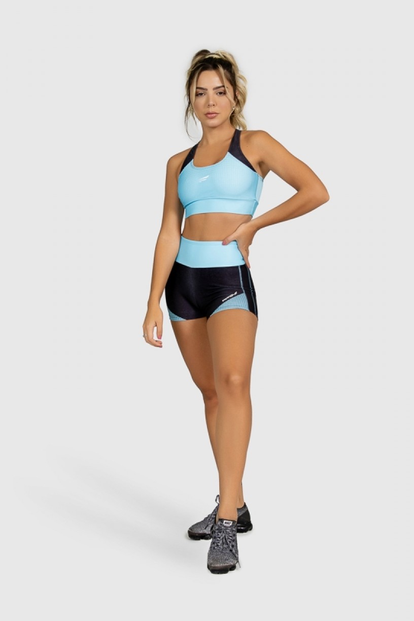 Short Fitness Estampa Digital Blue Points | Ref: GO278