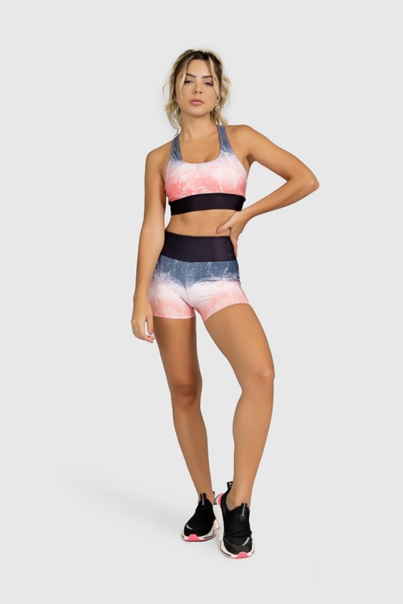 Short Fitness Estampa Digital Massing Corals | Ref: GO270