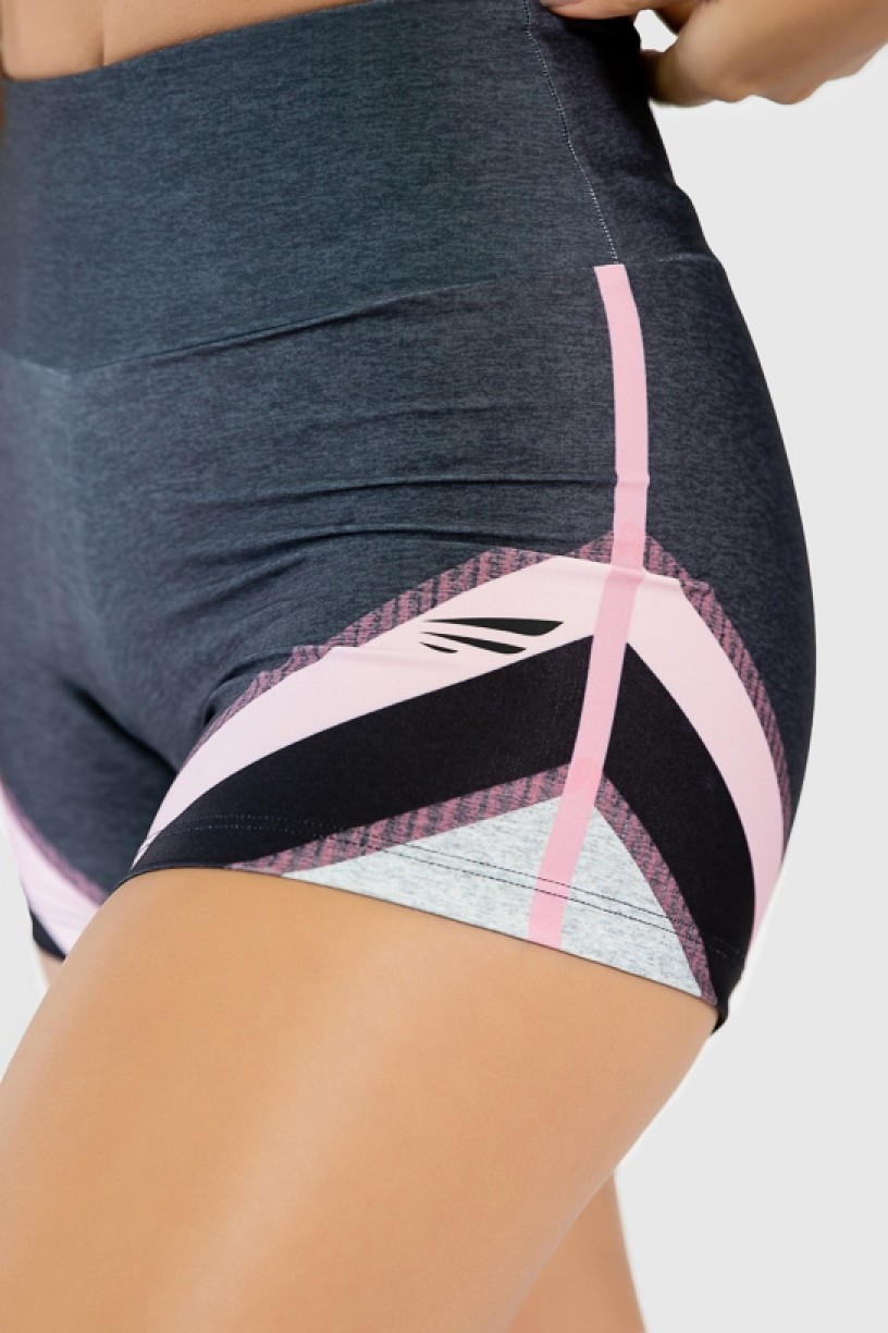 Short Fitness Estampa Digital Pink Arrow | Ref: GO275