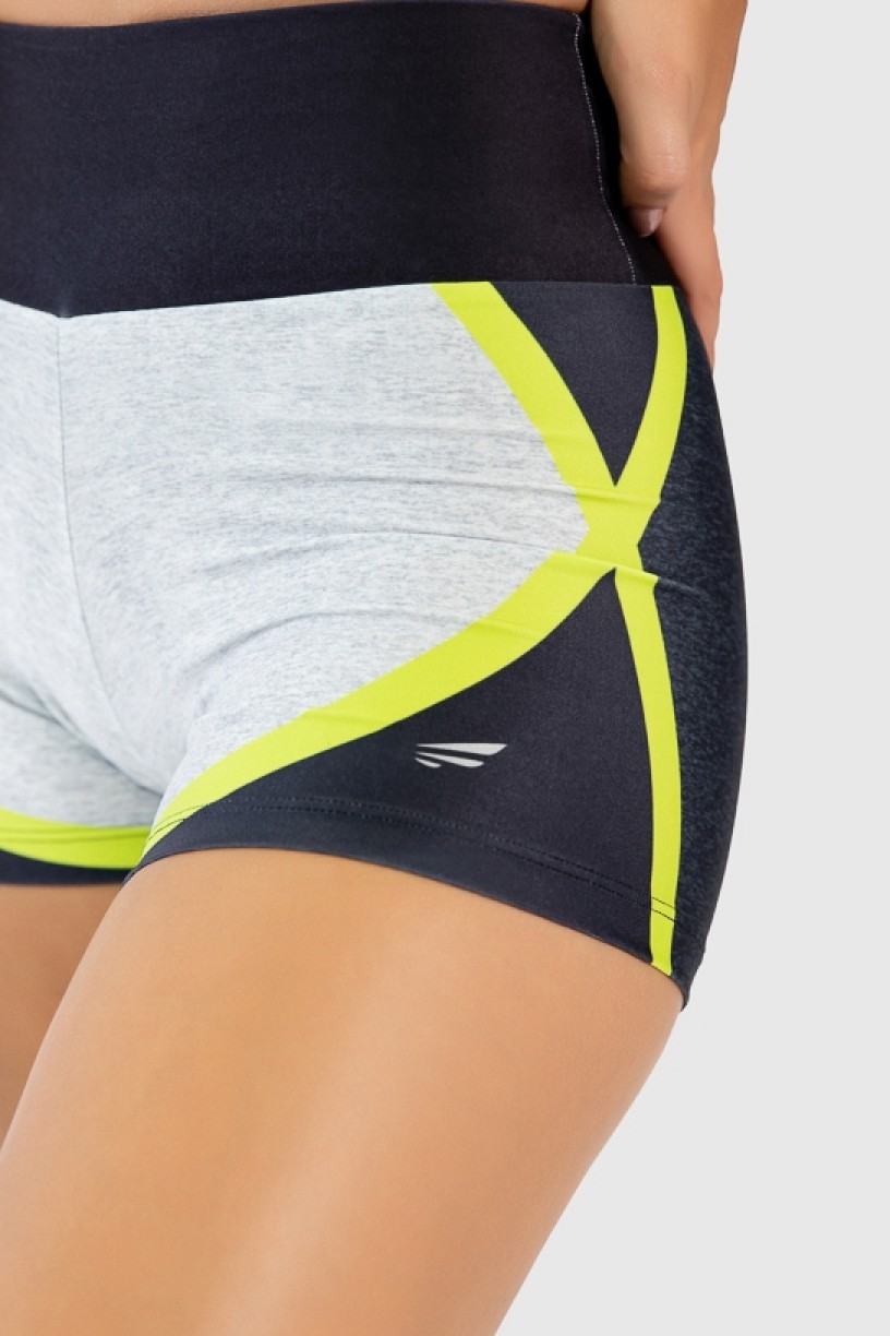 Short Fitness Estampa Digital Yellow Strings | Ref: GO266