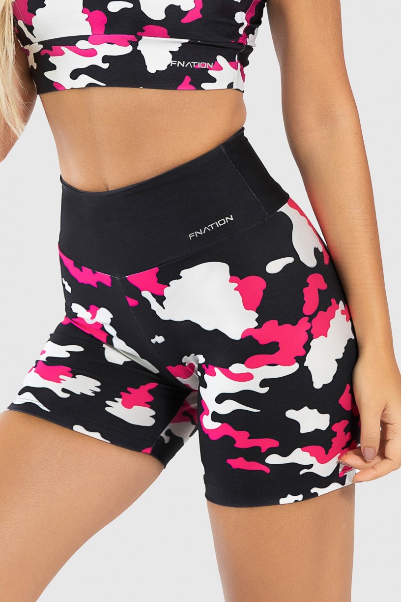 Short Fitness Meia Perna Estampa Digital Casual Military | Ref: GO228