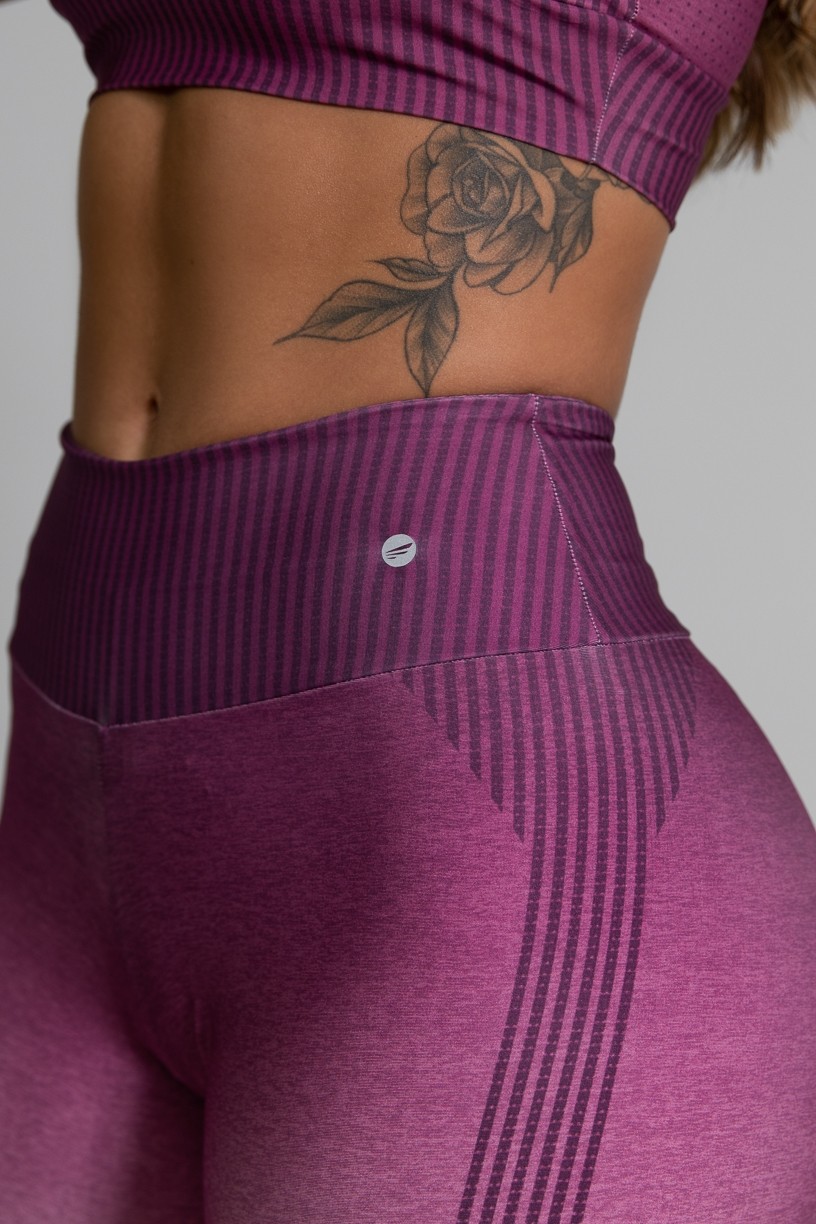 Short Fitness Meia Perna Estampa Digital Fashion Rose | Ref: GO334