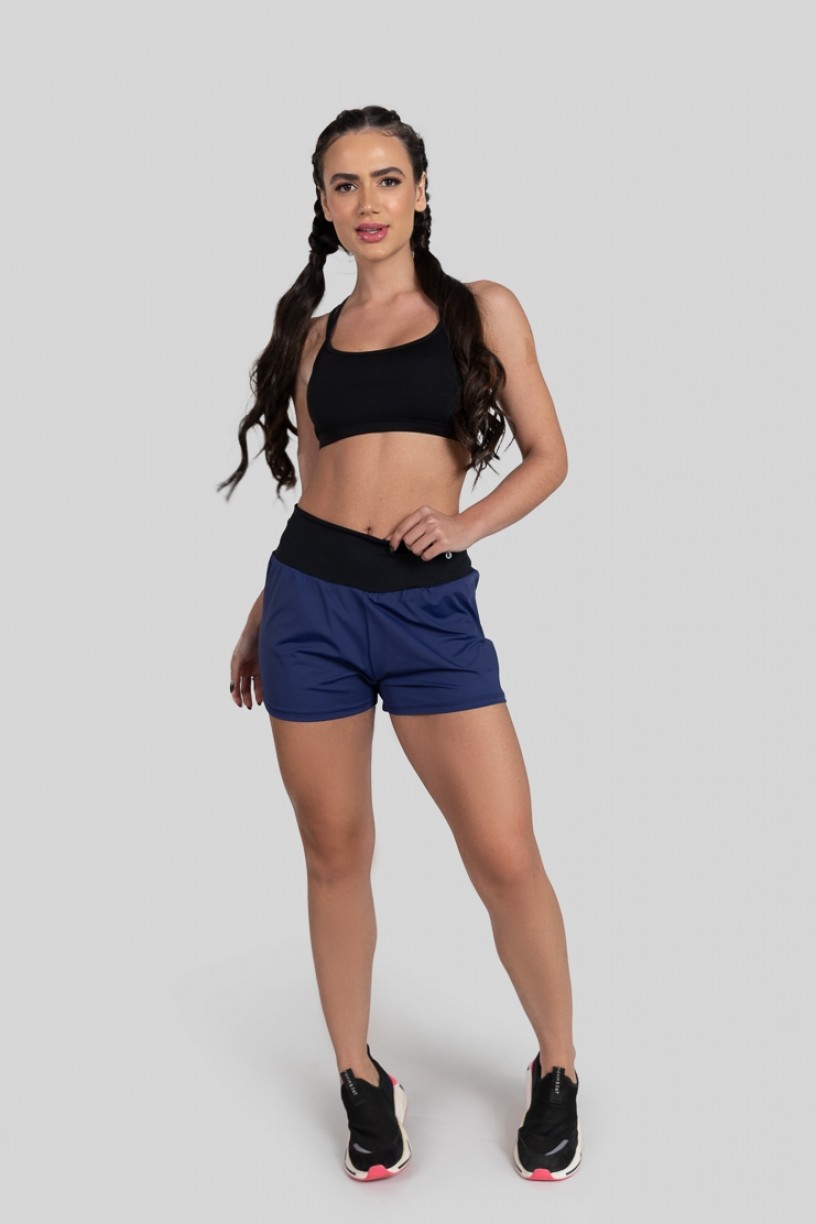 Short Soltinho (Azul Marinho / Preto) | Ref: K3193-D