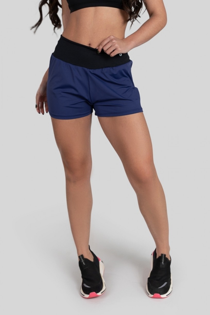 Short Soltinho (Azul Marinho / Preto) | Ref: K3193-D