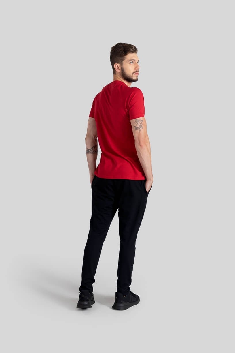 Camiseta Raglan Masculina (Vermelho) | Ref: K3115-D