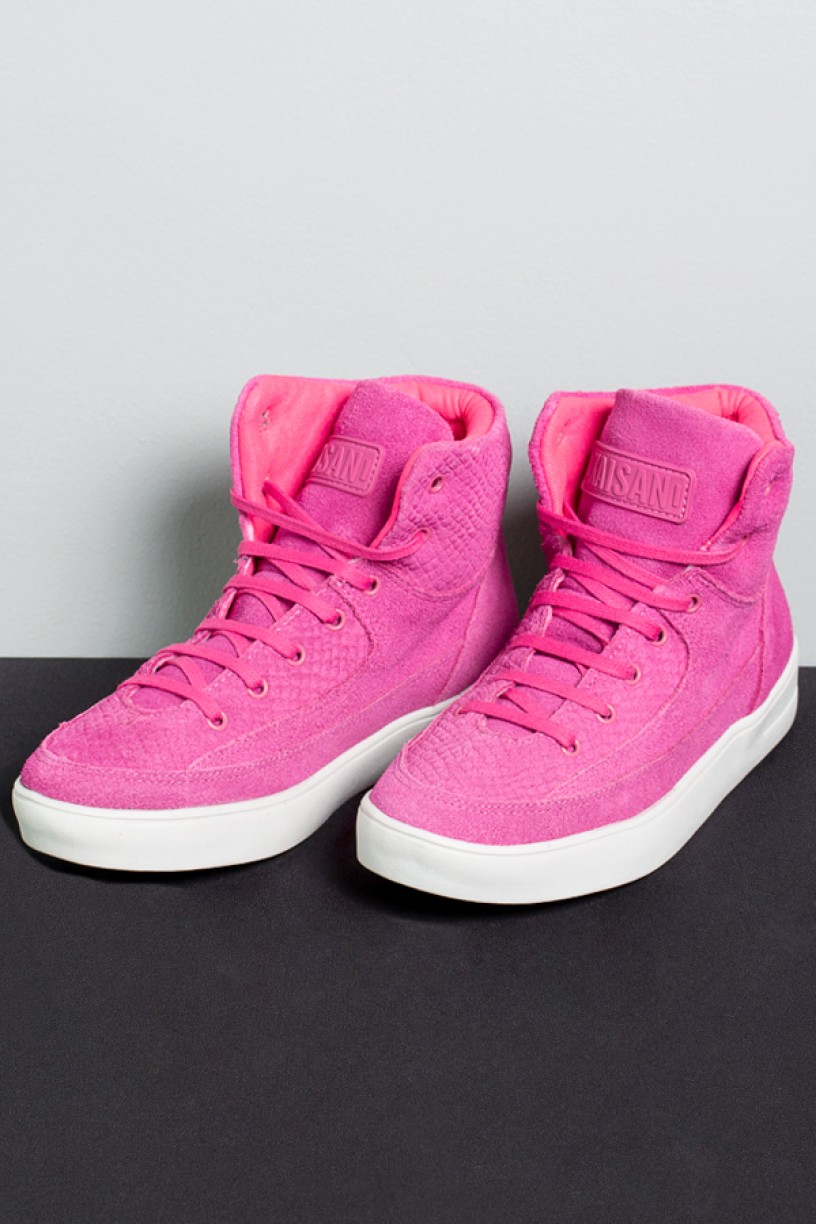 Sneaker Camurça Pink com Sola Branca | Ref: KS-T51-002 