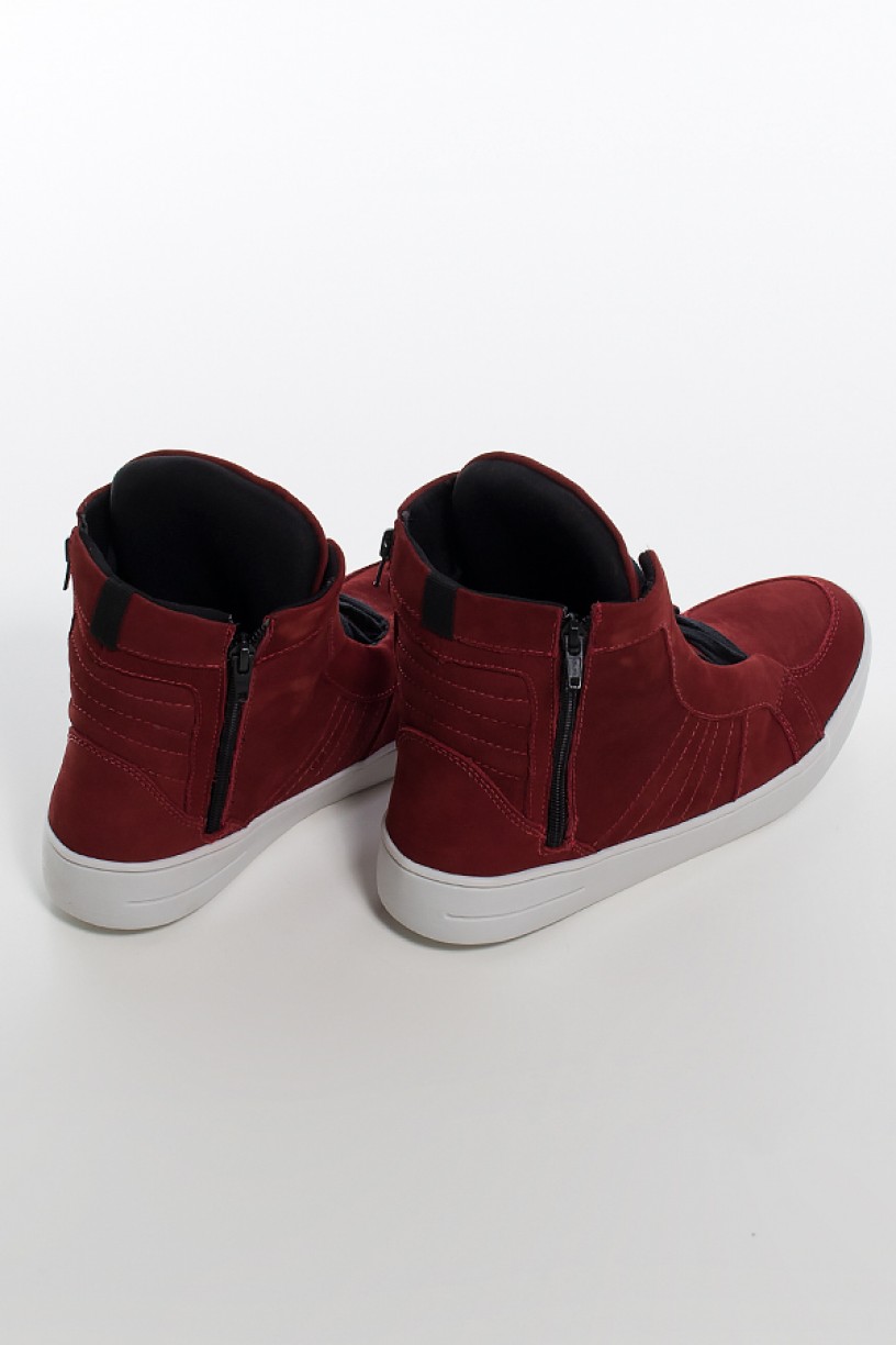 Sneaker Nobuck com Fecho (Vinho) | Ref: KS-T53-001 