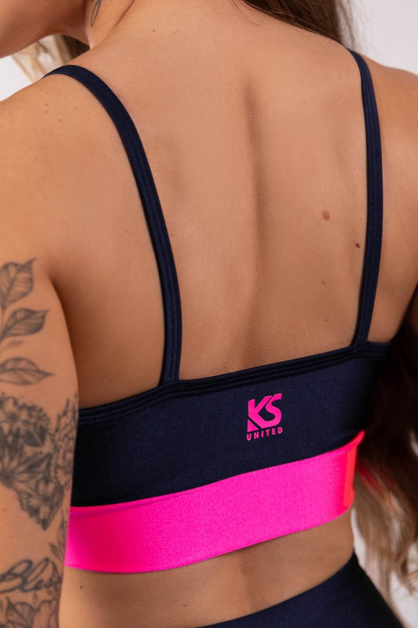 K3479-C_Top_Bicolor_Azul_Marinho__Rosa_Neon__Ref:_K3479-C