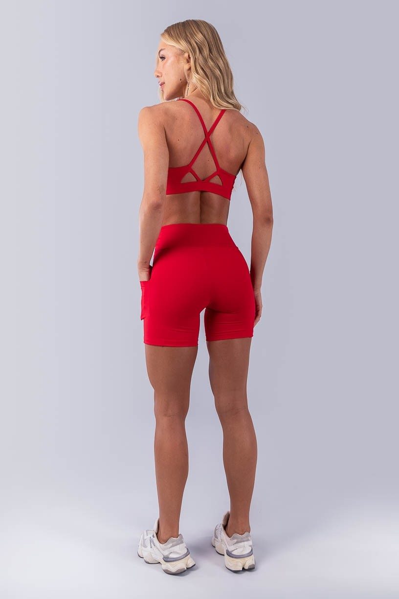 Top com Alças Cruzadas e Costas Abertas (Vermelho) | Ref: K4473-C