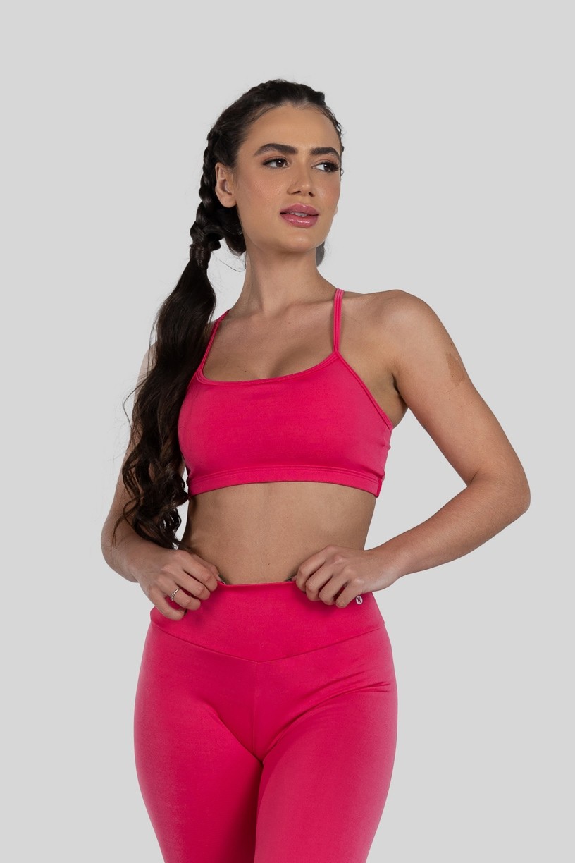Top de Alcinha de Poliéster (Rosa Pink) | Ref: K3178-B