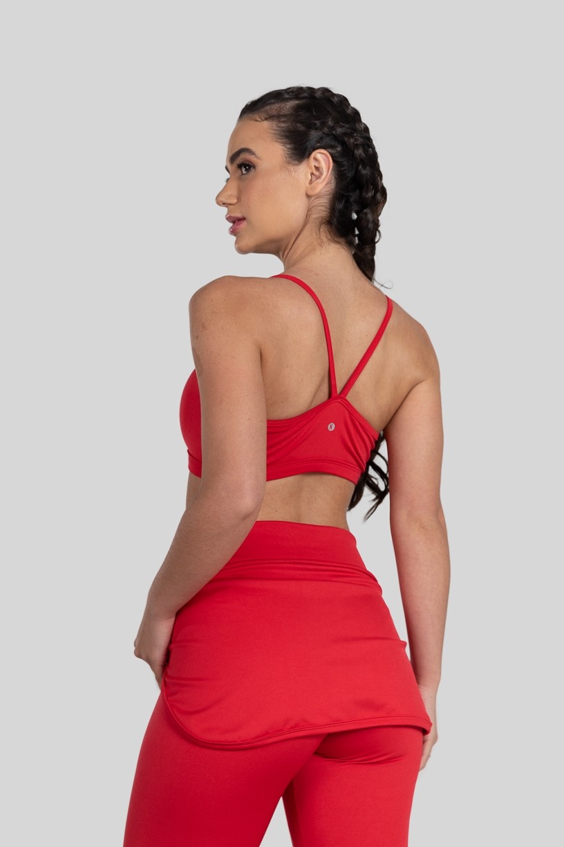 Top de Alcinha de Poliéster (Vermelho) | Ref: K3178-A